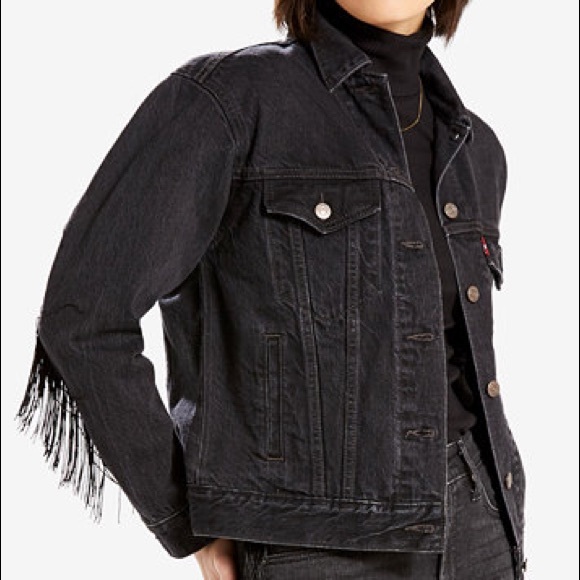 levis fringe trucker jacket